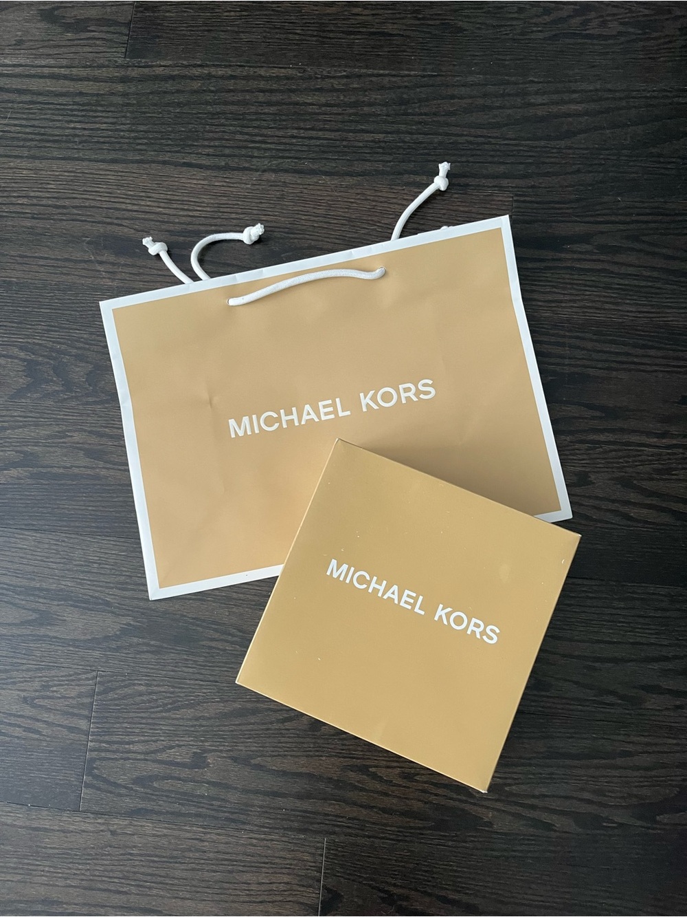 New Michael Kors Paper Box & Paper Bag